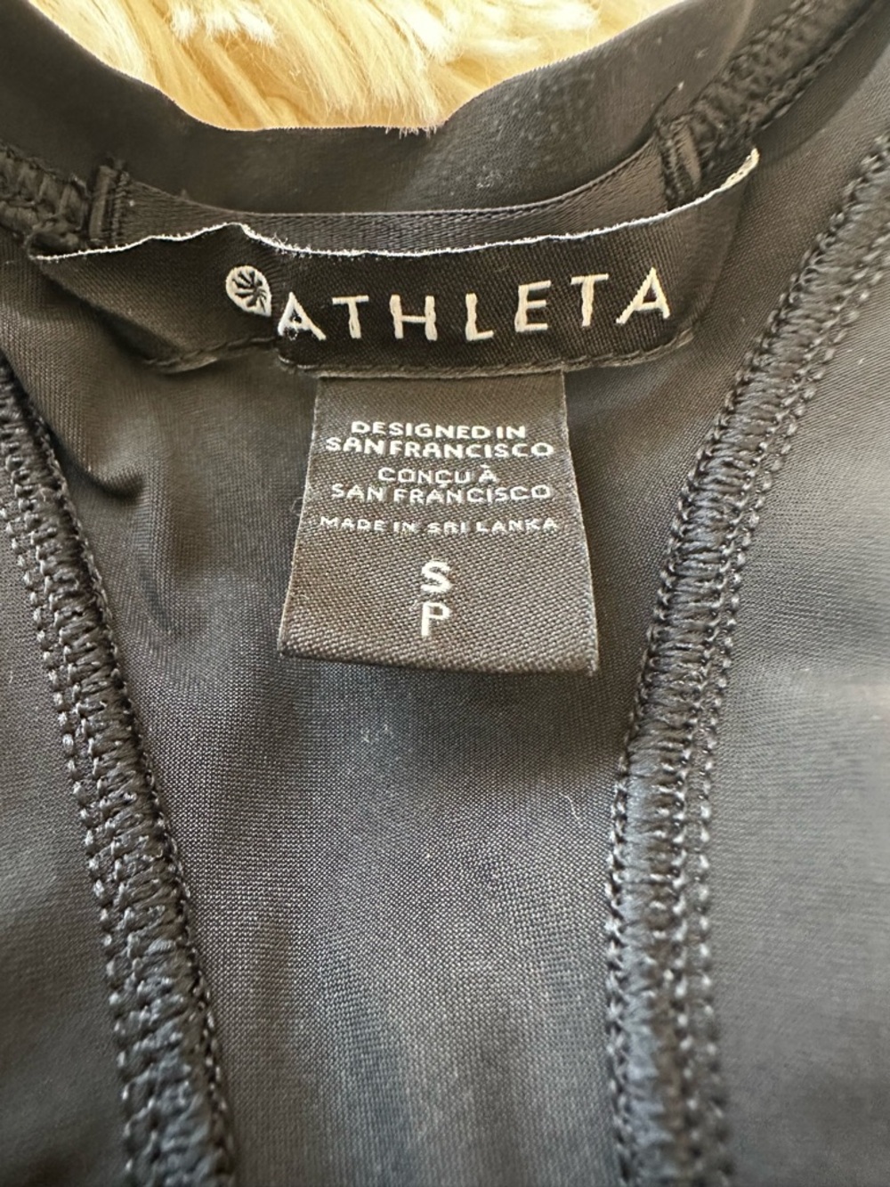Athleta Women’s Black Racerback Tank Top Size: Small - Picture 5 of 6